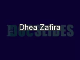 Dhea Zafira