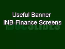 Useful Banner INB-Finance Screens
