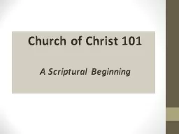 Church of Christ 101