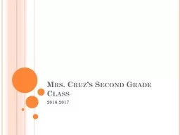 Mrs. Cruz’s Second Grade Class