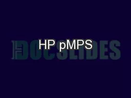 HP pMPS