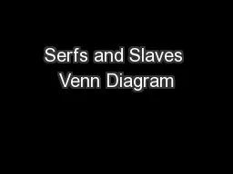 Serfs and Slaves Venn Diagram