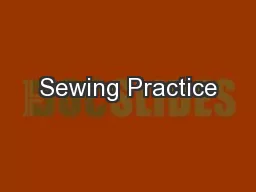 Sewing Practice