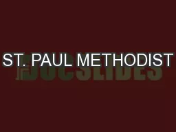 ST. PAUL METHODIST