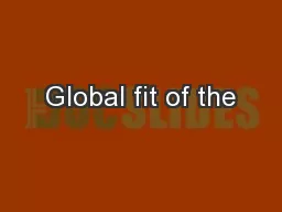 Global fit of the