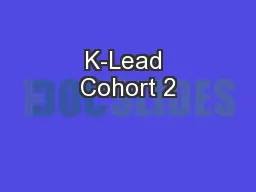 K-Lead Cohort 2