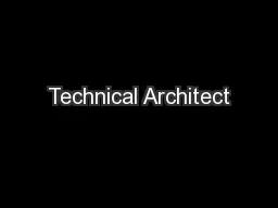 Technical Architect