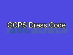 GCPS Dress Code