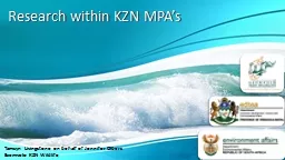 Research within KZN MPA’s