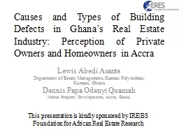 Causes and Types of Building Defects in Ghana’s Real Esta