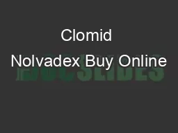 Clomid Nolvadex Buy Online