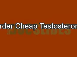 Order Cheap Testosterone
