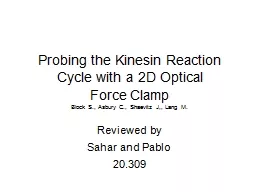 Probing the Kinesin Reaction Cycle with a 2D Optical