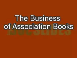 The Business of Association Books