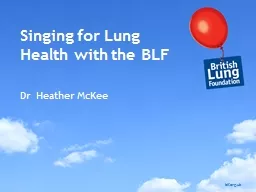 Singing for Lung Health with the BLF