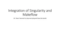 Integration of Singularity With
