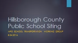 Hillsborough County Public School Siting