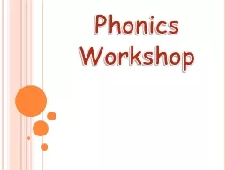 Phonics Workshop