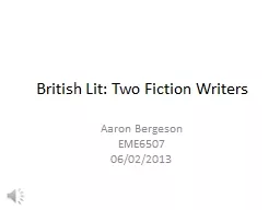 British Lit: Two Fiction
