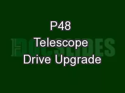 P48 Telescope Drive Upgrade