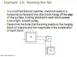 Example 3.5: Slowing the fall