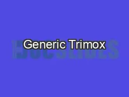 Generic Trimox