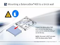 Mounting a BalanceBox®400