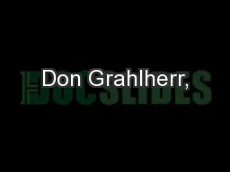 Don Grahlherr,