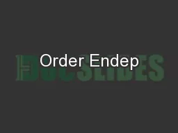 Order Endep