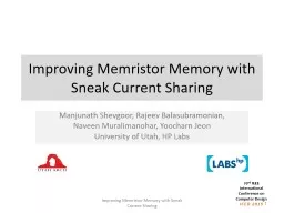 Improving Memristor Memory with