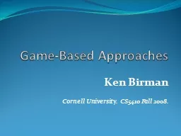 Game-Based Approaches