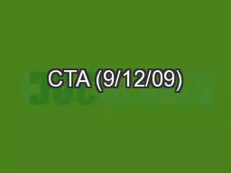 CTA (9/12/09)