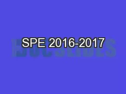 SPE 2016-2017