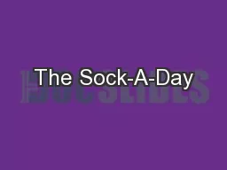 The Sock-A-Day