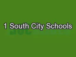 1 South City Schools