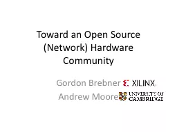 Toward an Open Source (Network) Hardware