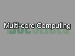 Multi-core Computing