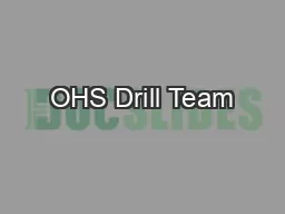 OHS Drill Team