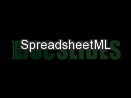 SpreadsheetML