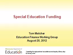 Special Education Funding