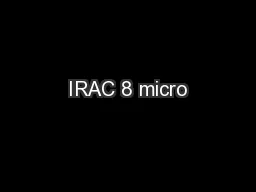 IRAC 8 micro