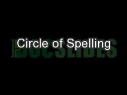 Circle of Spelling