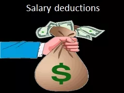 Salary deductions