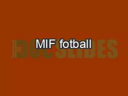 MIF fotball