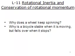 L-11 (M-10) Rotational Inertia and