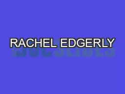 RACHEL EDGERLY