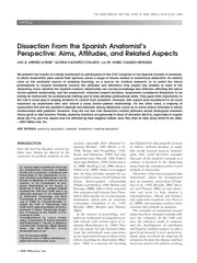 ARTICLE Dissection From the Spanish Anatomists Perspec