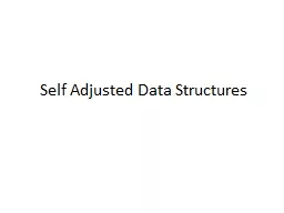 Self Adjusted Data Structures