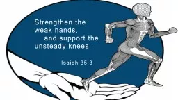 Strengthen the weak hands,