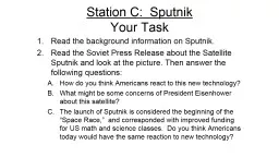 Station C:  Sputnik
